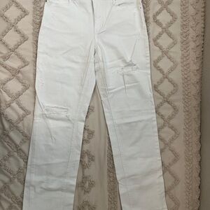 Tinseltown White Distressed Women Jeans